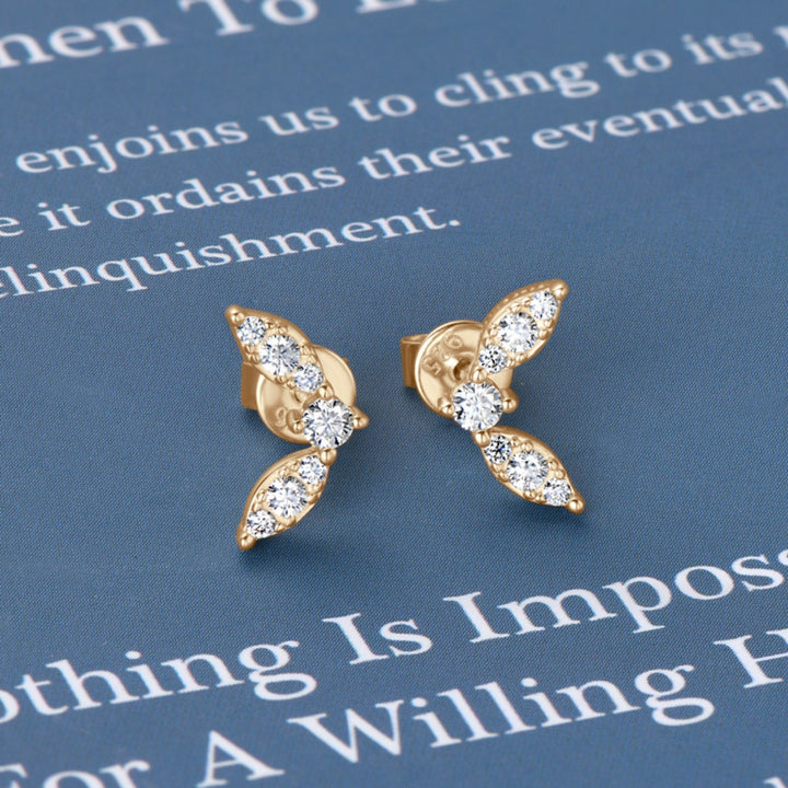 Moissanite 925 Sterling Silver Stud Earrings for Elegance