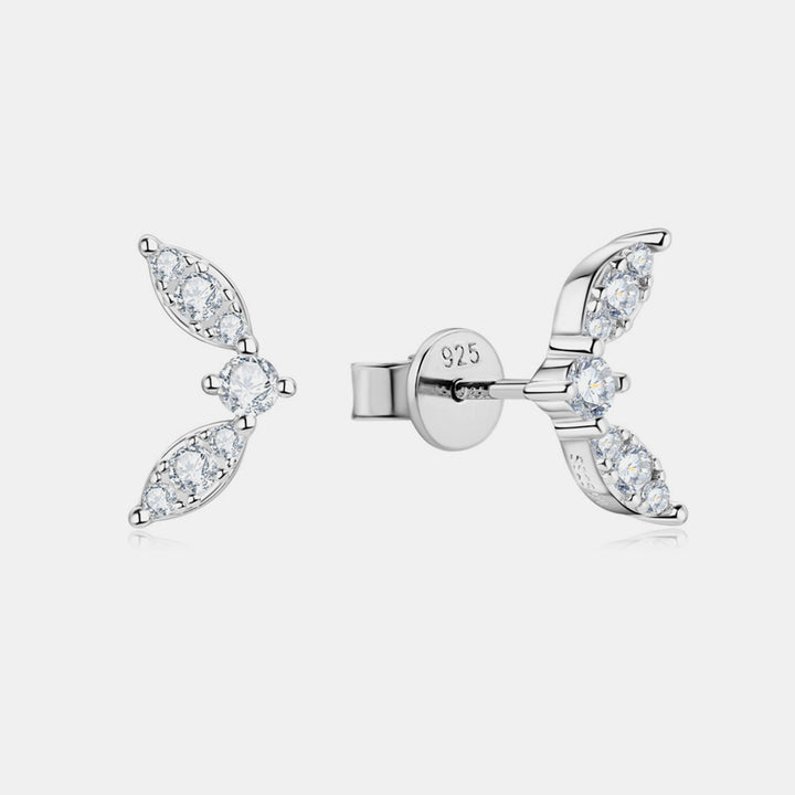 Moissanite 925 Sterling Silver Stud Earrings for Elegance
