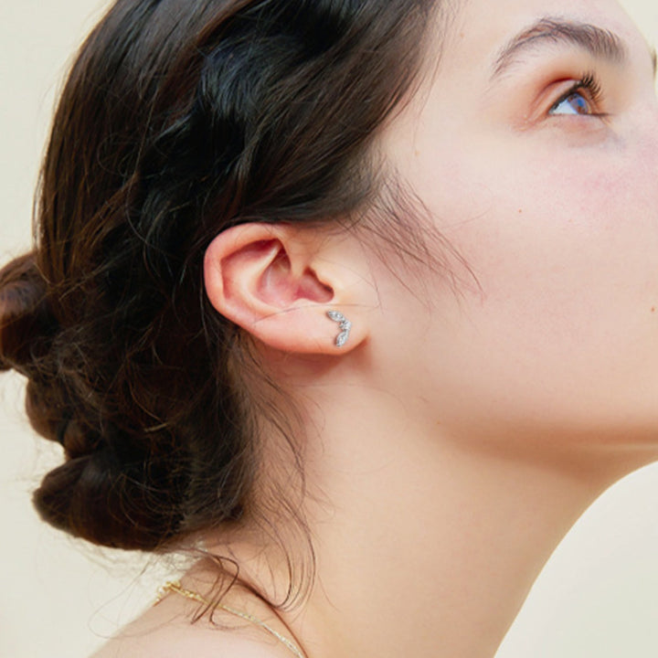 Moissanite 925 Sterling Silver Stud Earrings for Elegance