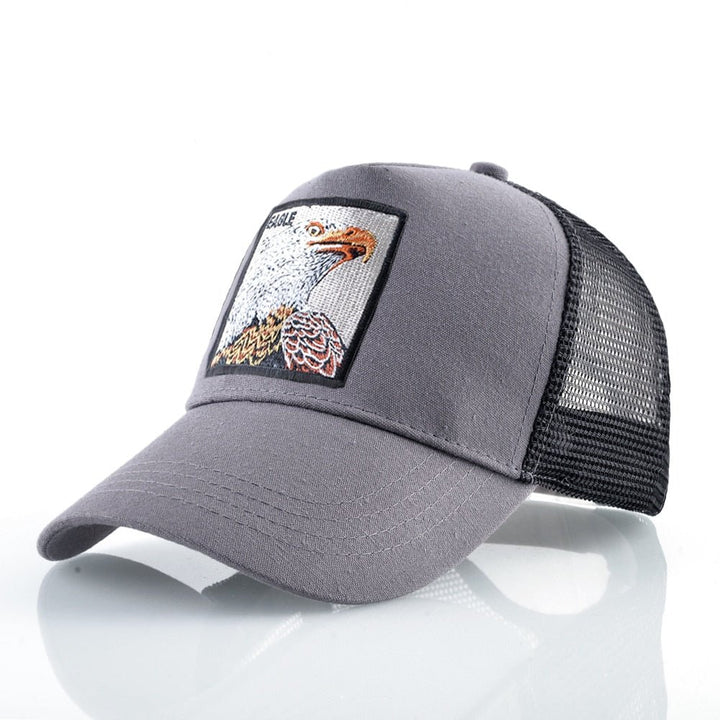 Eagle Embroidered Mesh Snapback Trucker Hat for Adventures