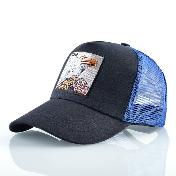 Eagle Embroidered Mesh Snapback Trucker Hat for Adventures
