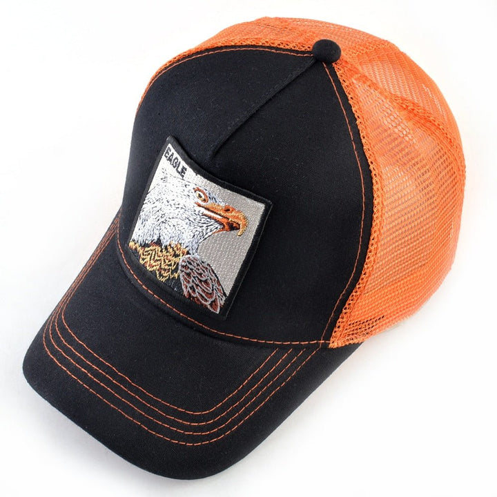 Eagle Embroidered Mesh Snapback Trucker Hat for Adventures