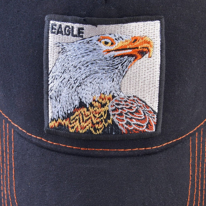 Eagle Embroidered Mesh Snapback Trucker Hat for Adventures