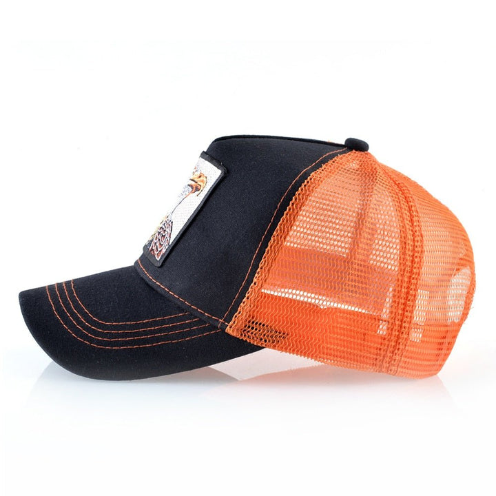 Eagle Embroidered Mesh Snapback Trucker Hat for Adventures