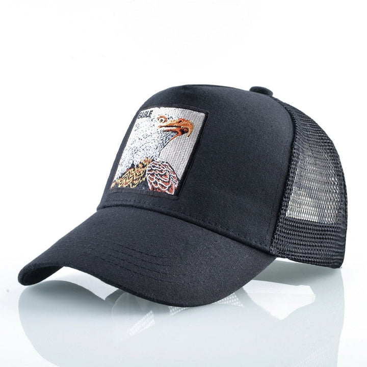 Eagle Embroidered Mesh Snapback Trucker Hat for Adventures