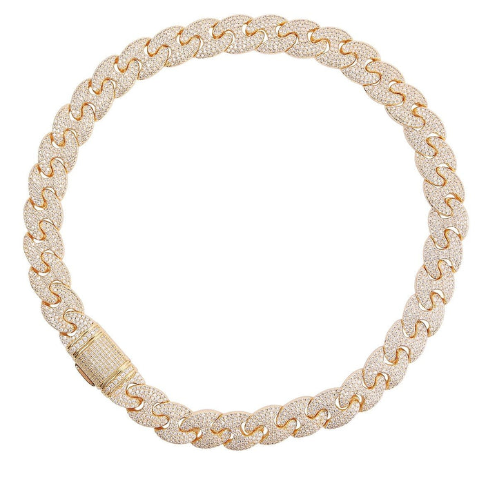 Real Gold Plated Cuban Link Necklace