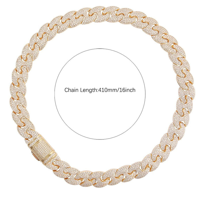 Real Gold Plated Cuban Link Necklace