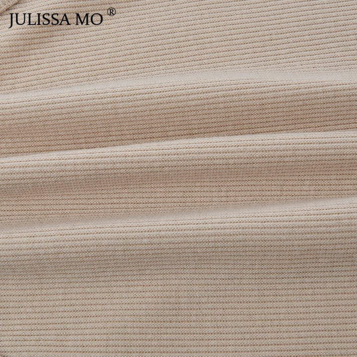 Chic V Neck Long Sleeve Knitted Bodysuit for Women