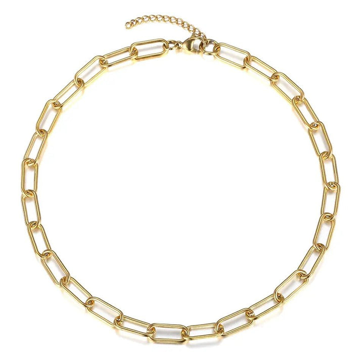 Stainless Steel Initial Coin Chain Necklace 2pcs/Set