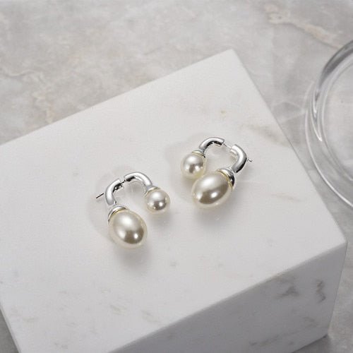 Vintage Pearl Earrings Trend Elegant Temperament Drop Earrings