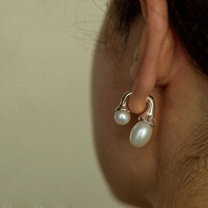 Vintage Pearl Earrings Trend Elegant Temperament Drop Earrings