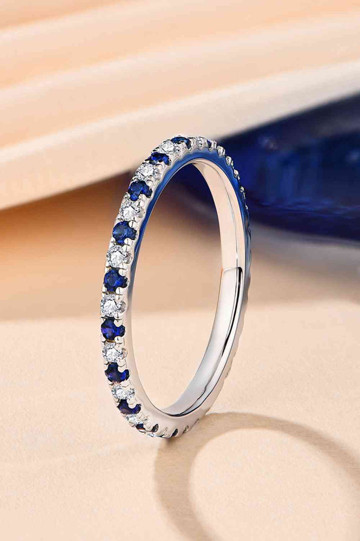 Moissanite Lab-Grown Sapphire Rings for Elegant Style