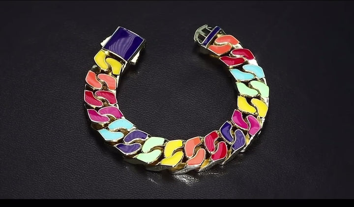 Double-sided Cuban Chain Bracelet