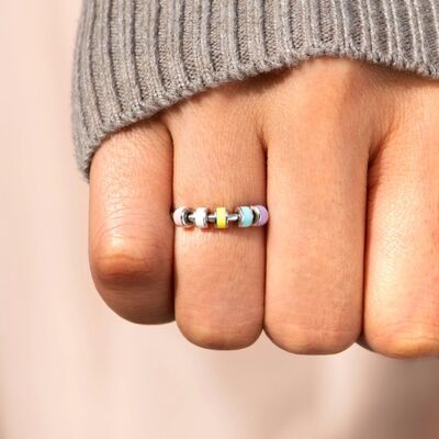 Elegant 925 Sterling Silver Oil Drip Ring for Style
