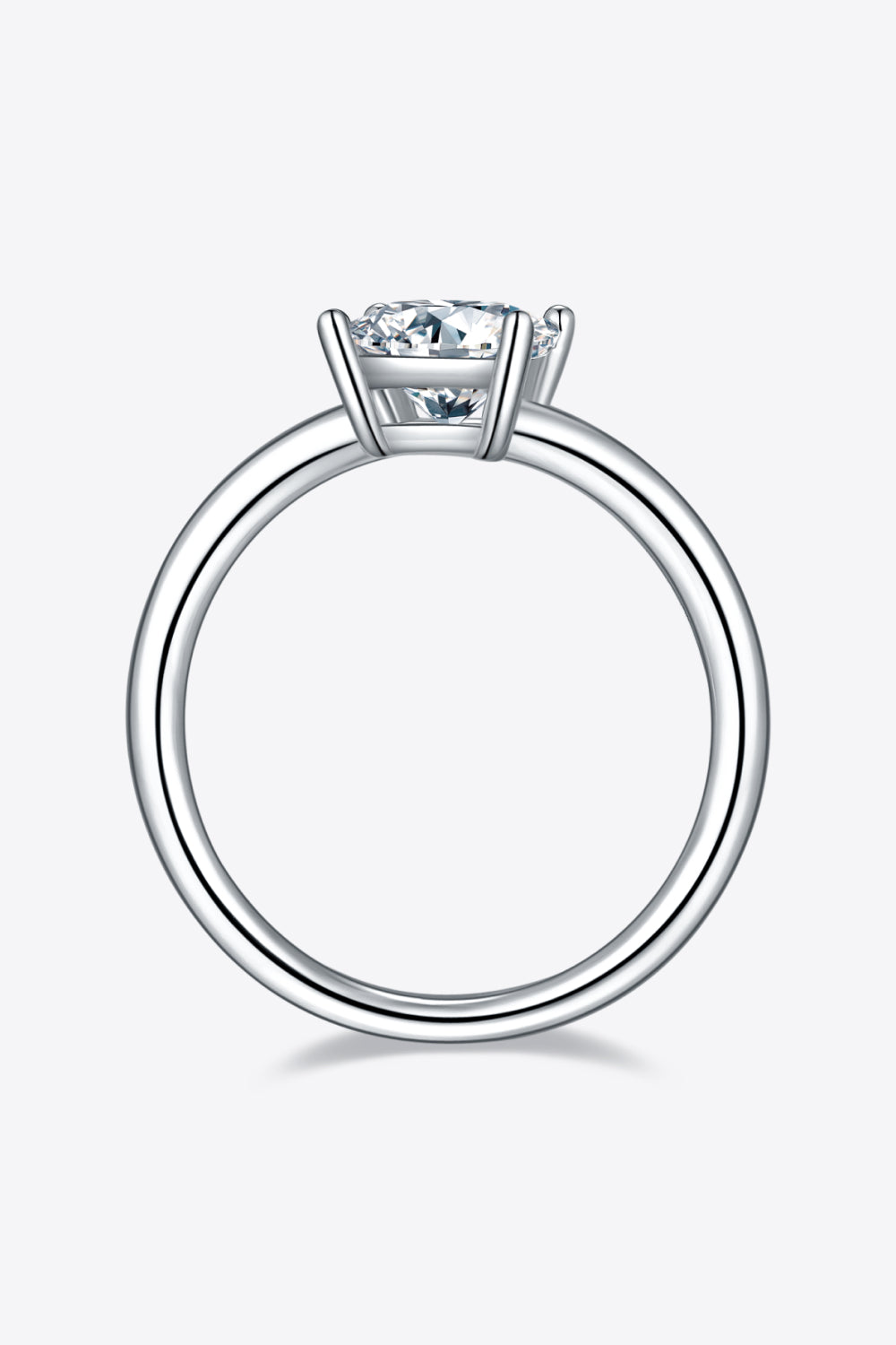 1 Carat Moissanite 925 Sterling Silver Solitaire Ring Design