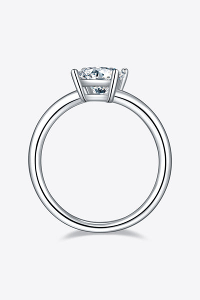 1 Carat Moissanite 925 Sterling Silver Solitaire Ring Design