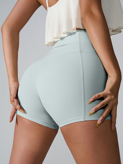 Chic High Waist Performance Shorts for Active Women