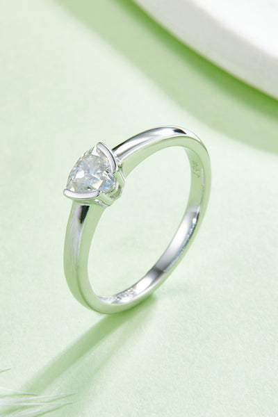 Moissanite 925 Sterling Silver Solitaire Ring for Elegance