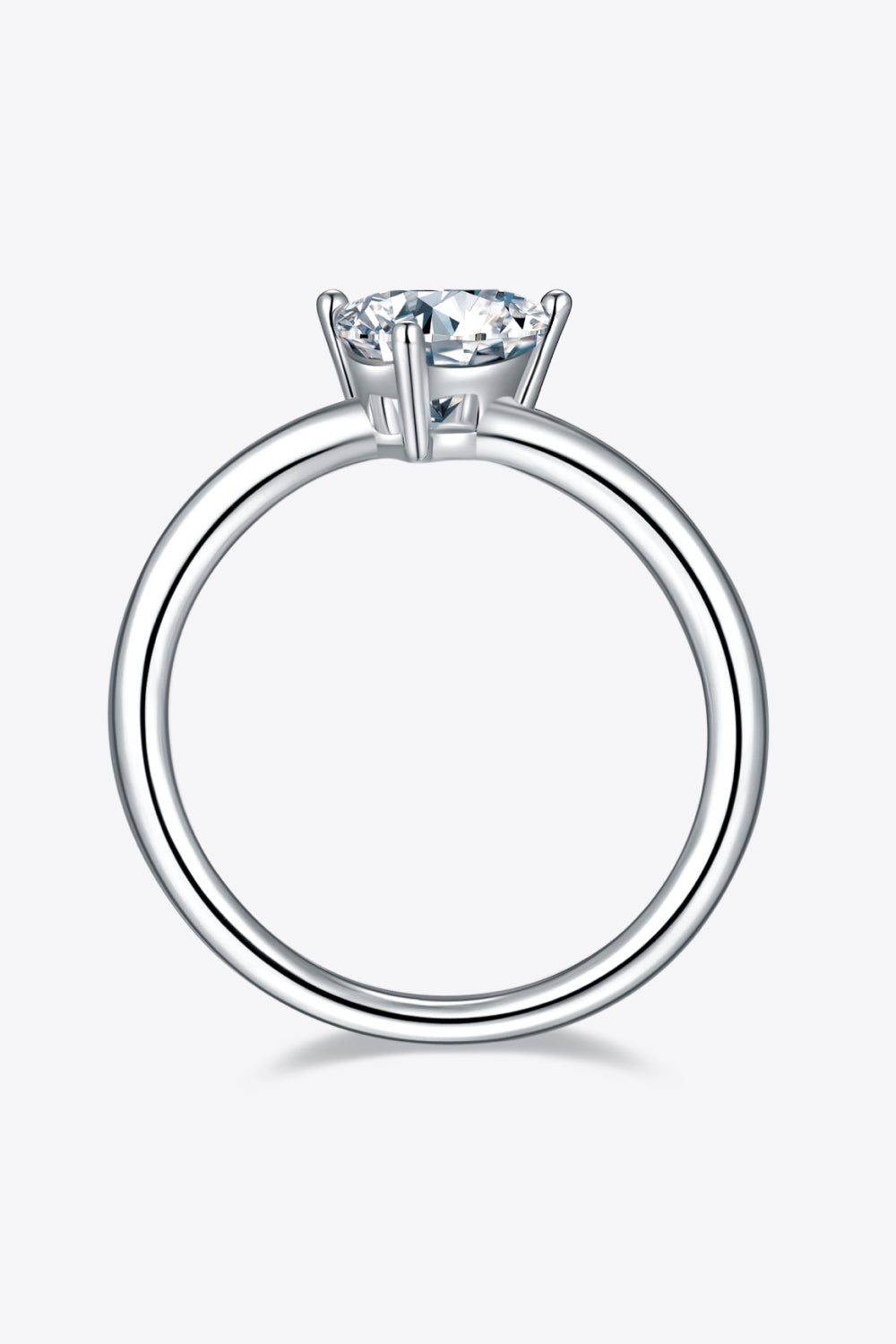 1 Carat Moissanite 925 Sterling Silver Solitaire Ring Design