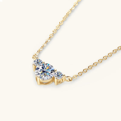 1.2 Carat Moissanite 925 Sterling Silver Necklace for Women