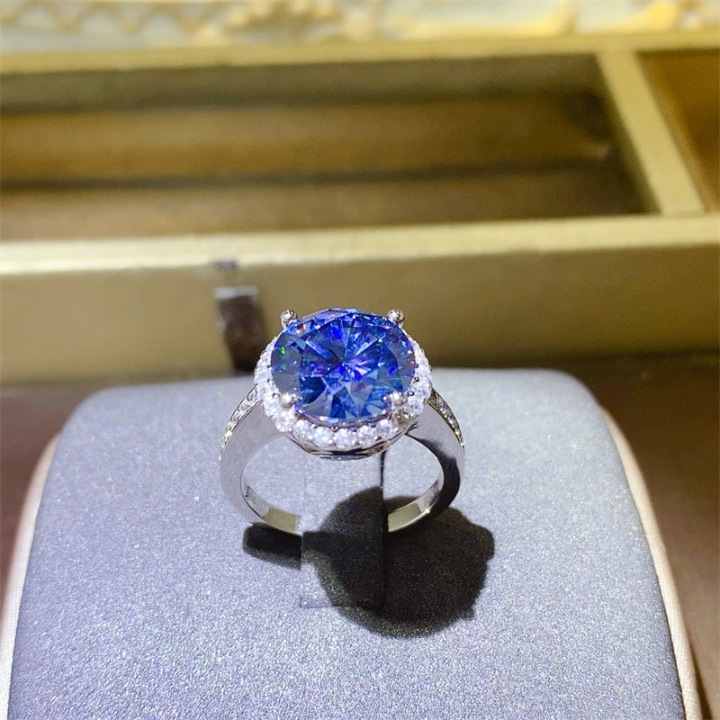 5 Carat Moissanite 925 Sterling Silver Ring for Elegance