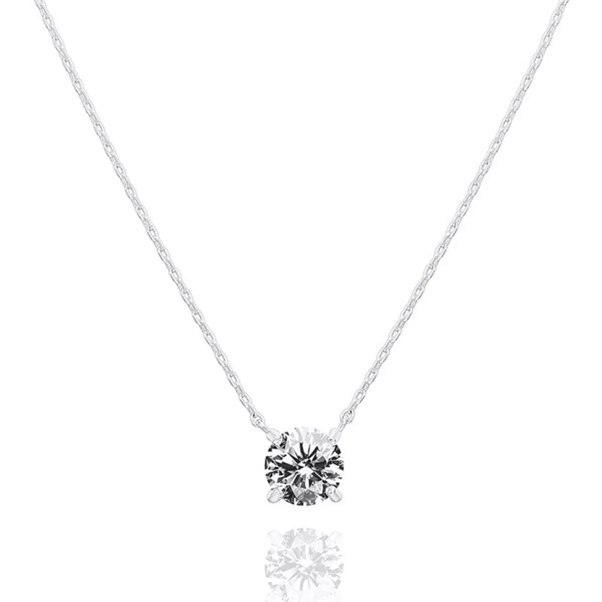 2 Carat Moissanite Pendant Necklace