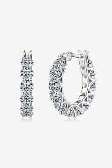 7.2 Carat Moissanite 925 Sterling Silver Earrings for Elegance