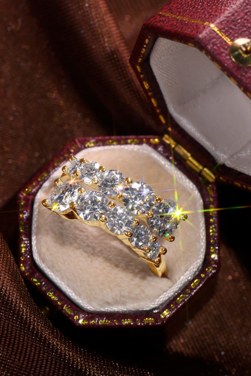 Adored Moissanite 925 Sterling Silver Ring for Elegance