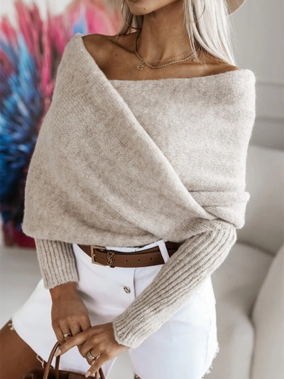 Long Sleeve Cropped Knit Top for Stylish Everyday Wear
