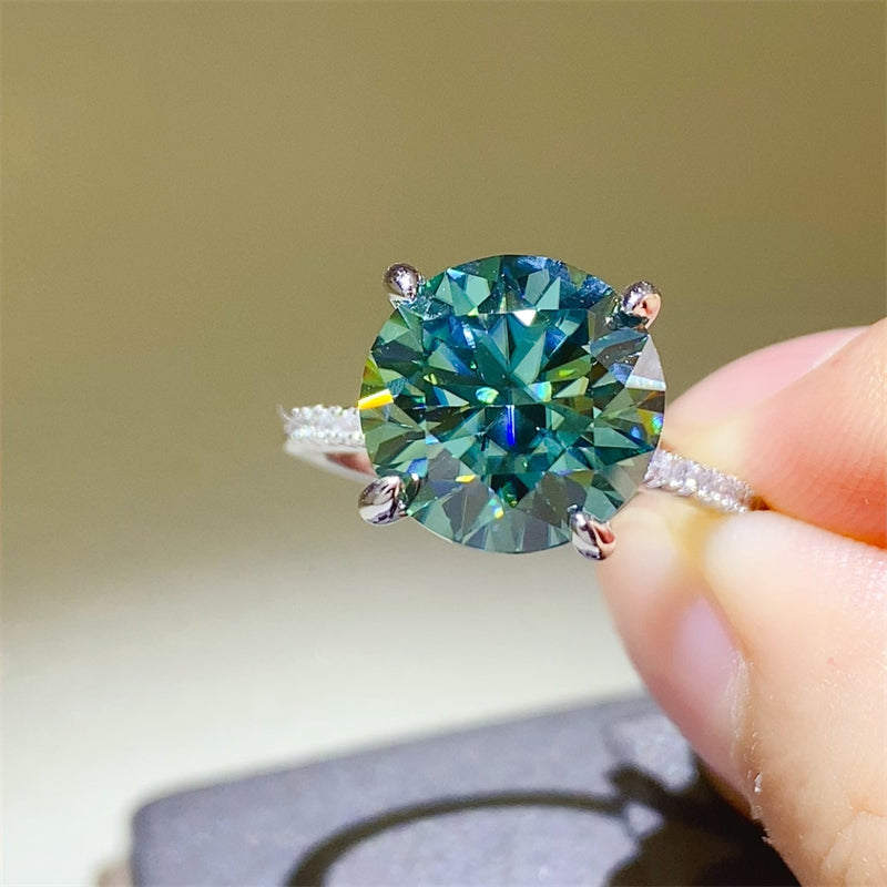5 Carat Moissanite Zircon 925 Sterling Silver Ring Beauty