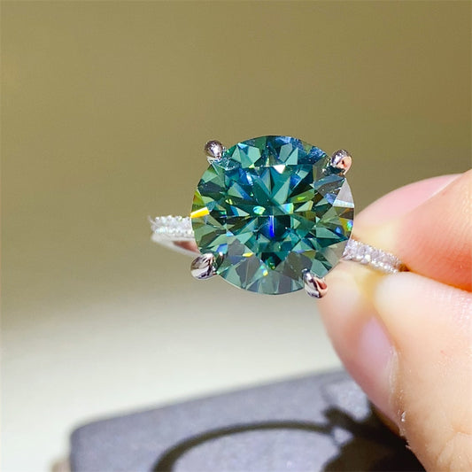 5 Carat Moissanite Zircon 925 Sterling Silver Ring Beauty