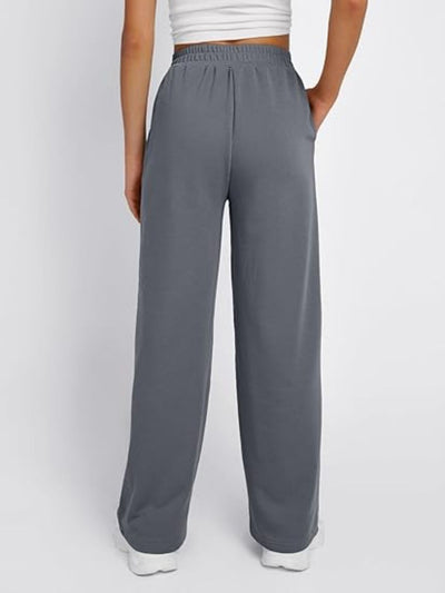 Elastic Waist Wide Leg Pants for Comfortable Chic Style