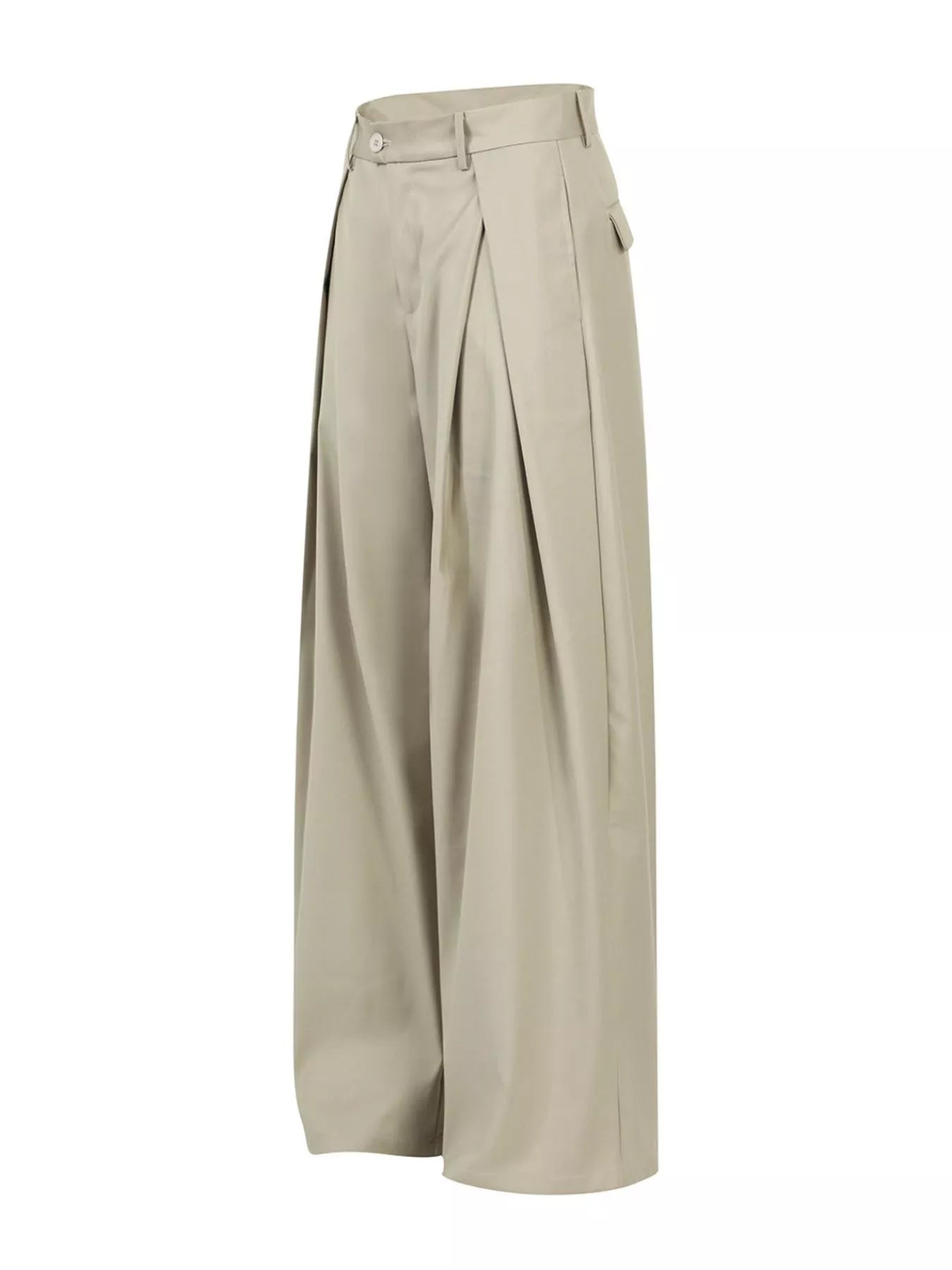 Men's Wide-Leg Pleated Pants