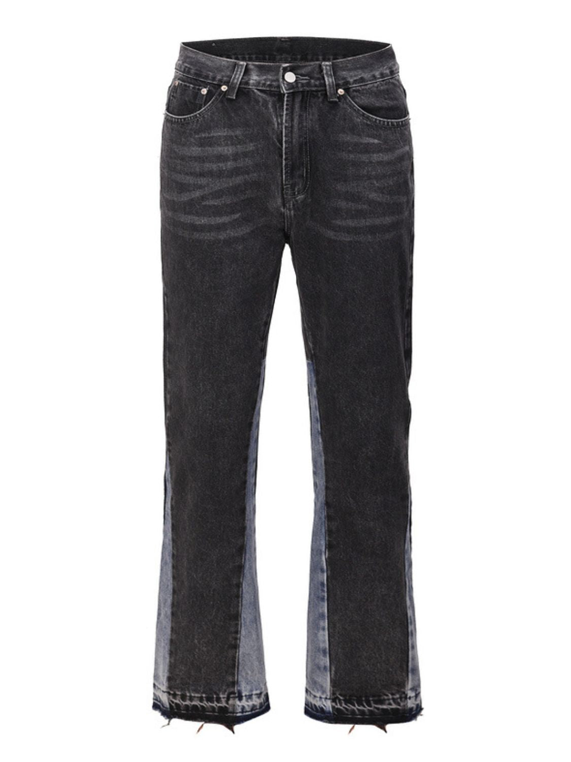 Men's Washed Bootcut Jeans for Classic Everyday Style