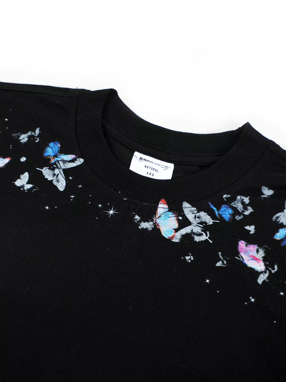 Men's Butterfly Graphic Round Neck T-Shirt