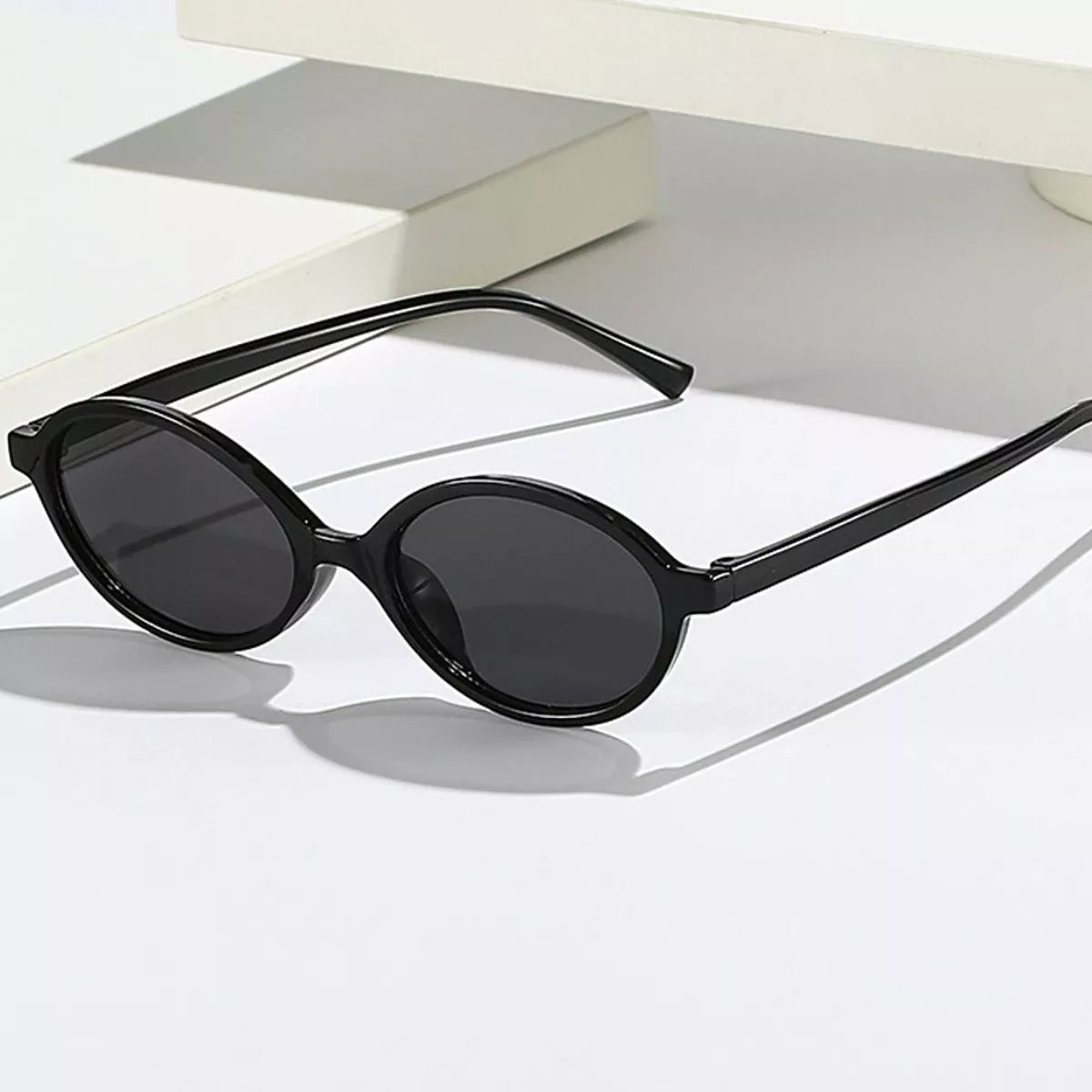Oval Frame Tinted Lenses Sunglasses