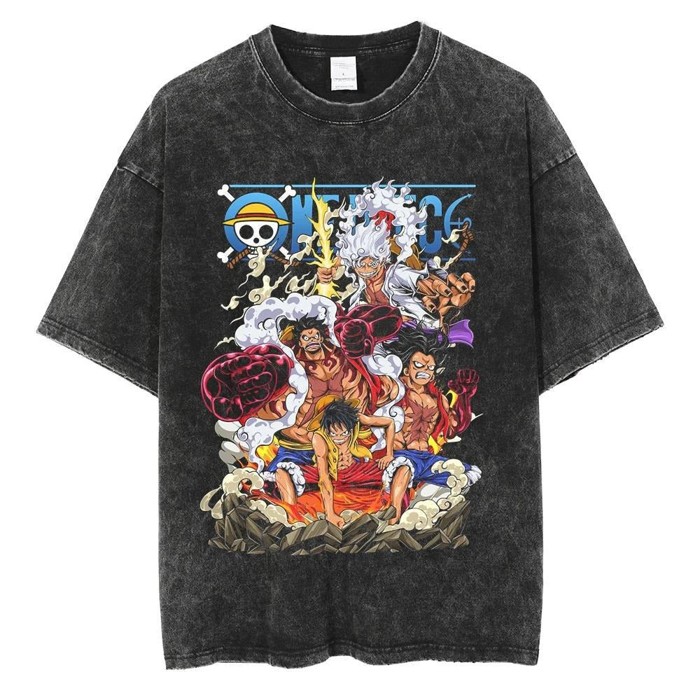 Luffy Cotton Tee from the Legendary One Piece Anime Series