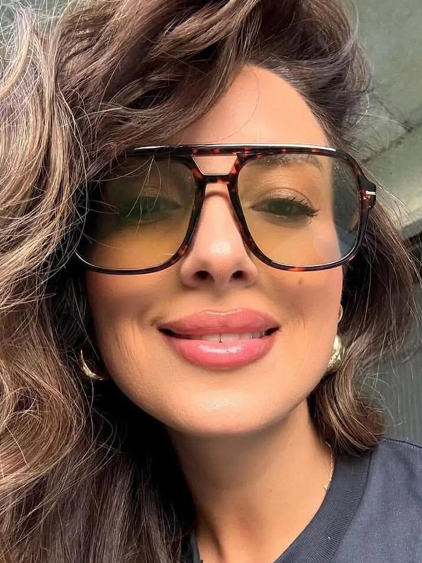 Tinted Lenses Aviator Sunglasses