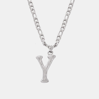 Personalized Titanium Steel Letter Pendant Necklace