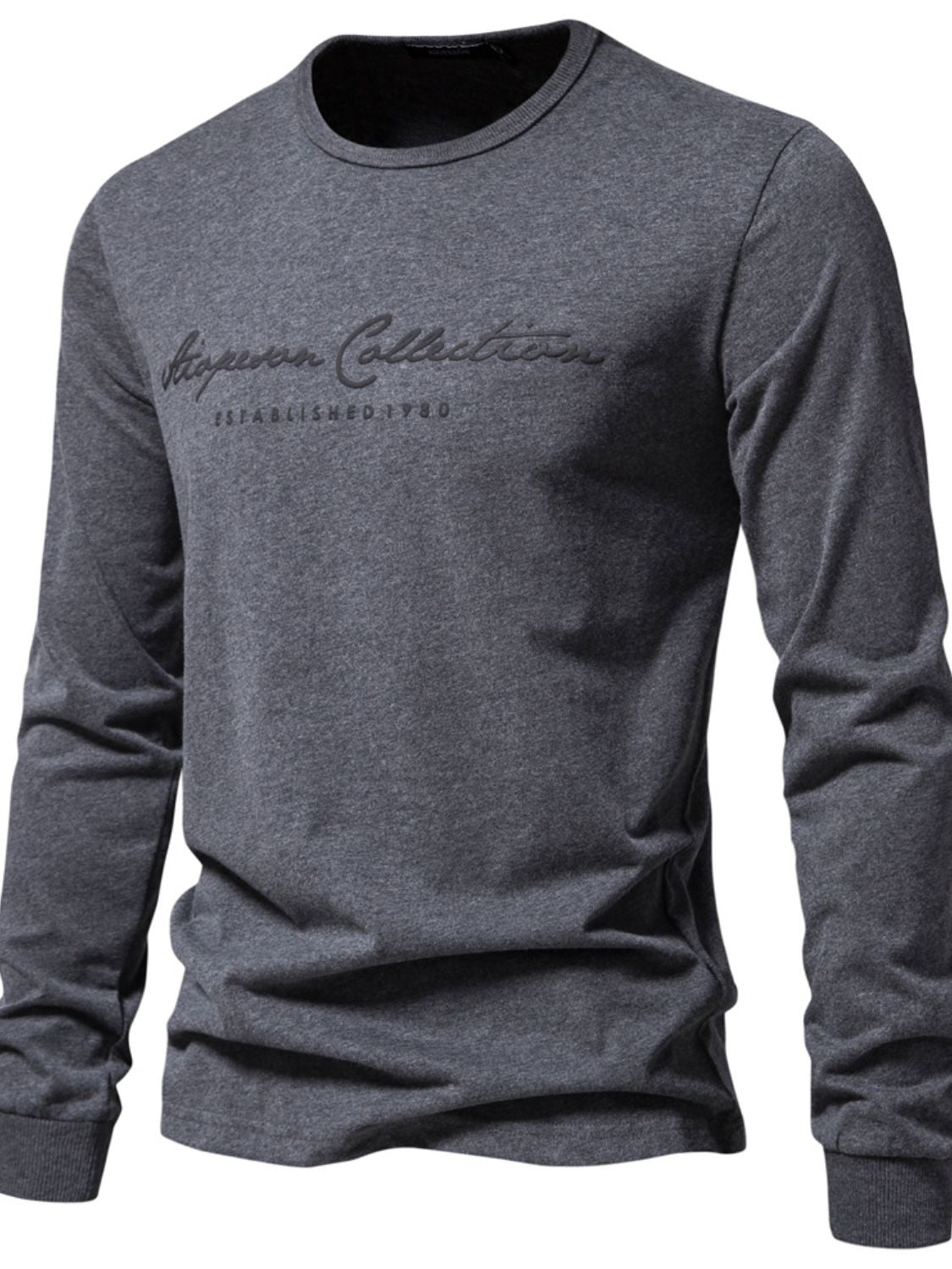 Men's Round Neck Letter Graphic T-Shirt for Casual Wear