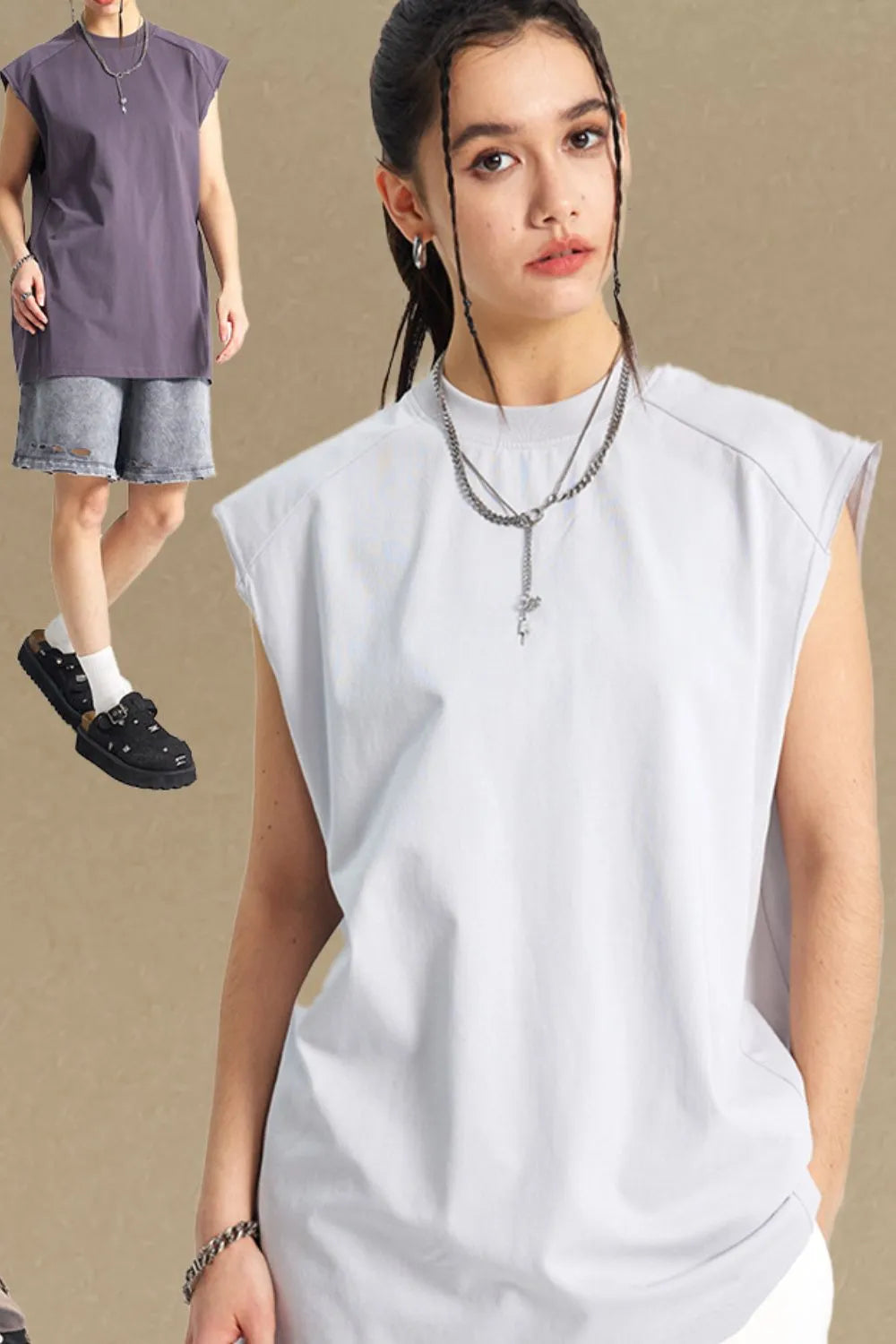 Men's Solid Color Round Neck Tank for Ultimate Comfort