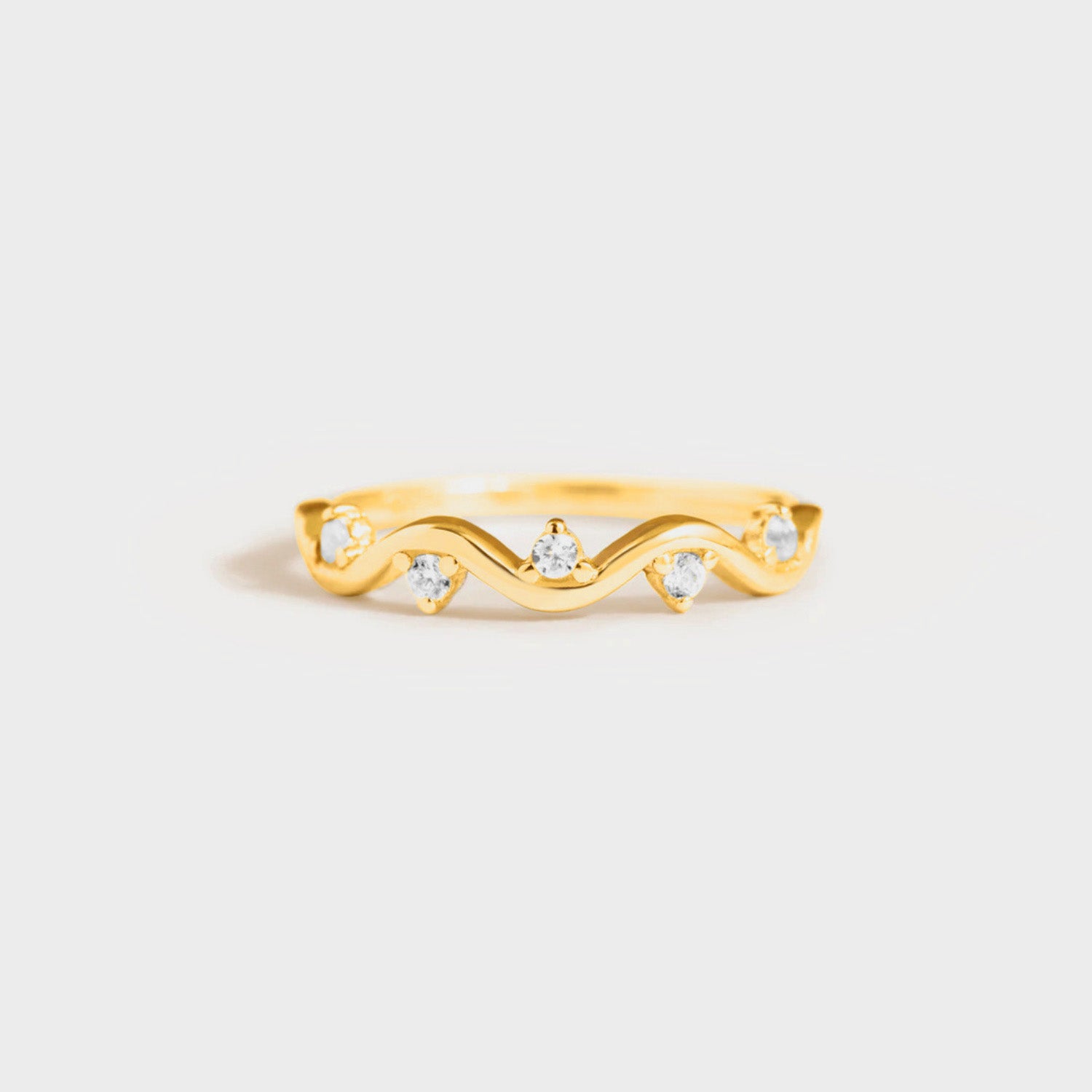 925 Sterling Silver Inlaid Zircon Ring for Elegant Style
