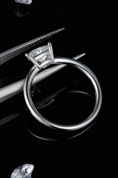 1 Carat Moissanite 925 Sterling Silver Solitaire Ring Design