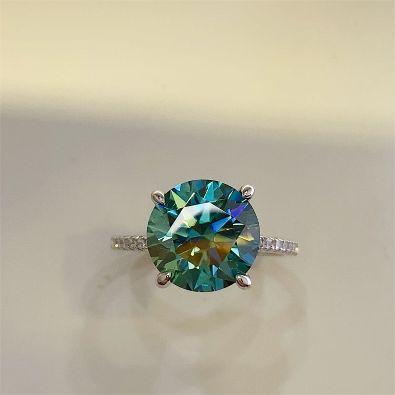 5 Carat Moissanite Zircon 925 Sterling Silver Ring Beauty