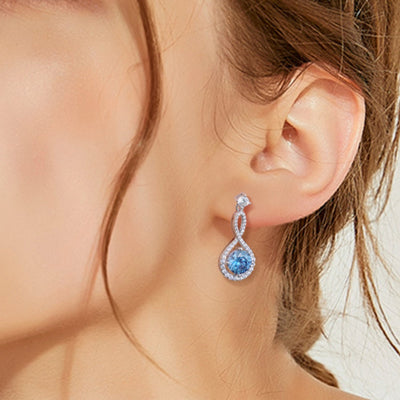 1 Carat Moissanite 925 Sterling Silver Earrings for Elegance