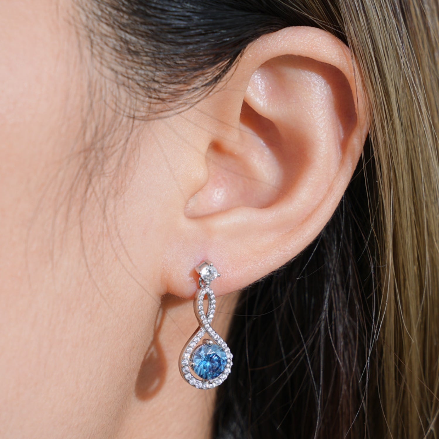 1 Carat Moissanite 925 Sterling Silver Earrings for Elegance