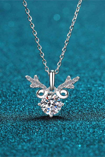 Moissanite & Zircon Necklace, 1ct Classic