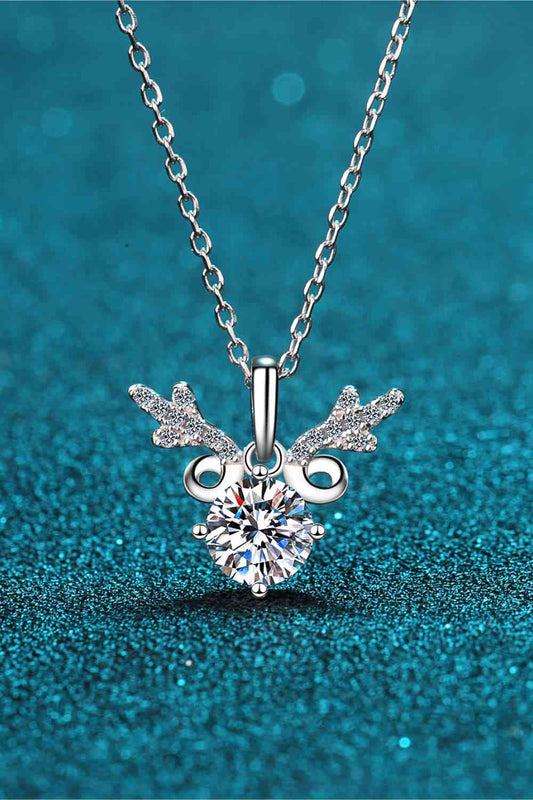 Moissanite & Zircon Necklace, 1ct Classic