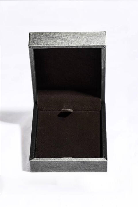 Moissanite & Zircon Necklace, 1ct Platinum-Plated