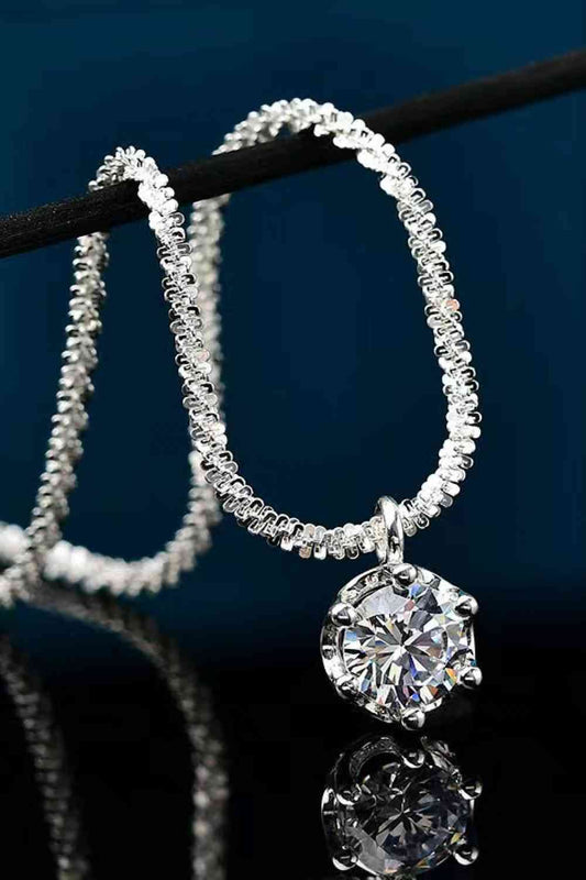 1 Carat Moissanite And Zircon Necklace In 925 Sterling Silver Premium Jewelry For Every Occasion